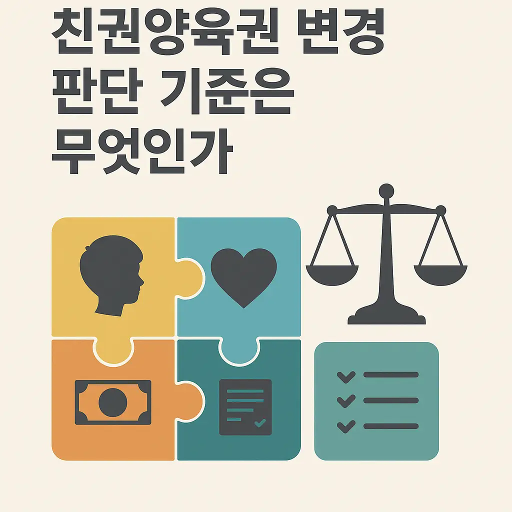 친권양육권 변경 판단 기준