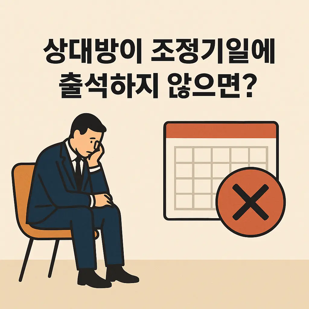 조정기일에 출석하지 않으면?