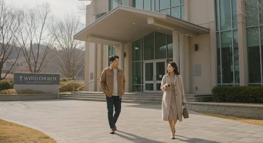 종교를 강요하는 아내